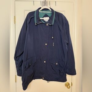 CBO New York Women’s 3X Navy & Hunter Green Full-Zip Jacket